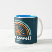 Tasse 2 Couleurs Arc en ciel du lac Lowell Idaho (Devant droit)