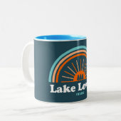 Tasse 2 Couleurs Arc en ciel du lac Lowell Idaho (Devant gauche)