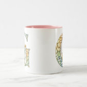 Tasse 2 Couleurs Arc en ciel Fairy Initial 'G' (Centre)