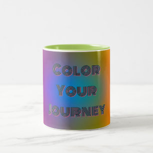 Tasse 2 Couleurs Arc-en-ciel Horizon Colorez Votre Voyage