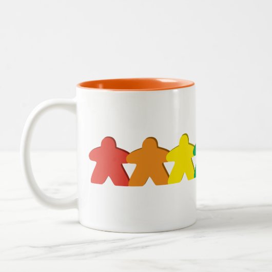 Tasse 2 Couleurs Arc-en-ciel Meeple (Gauche)