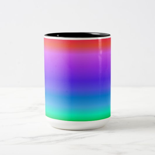 Tasse 2 Couleurs Arc-en-ciel Pastel lumineux (Centre)