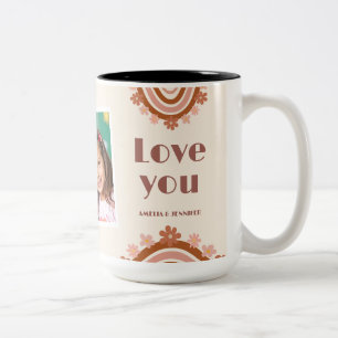 Tasse 2 Couleurs Arc-en-ciel Rétro Atténué Meilleure Maman Pour Tou