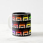 Tasse 2 Couleurs Arc-en-ciel Vintage classique Mini Cooper<br><div class="desc">Mini Cooper Vintage classique Mug à deux tons arc-en-ciel</div>