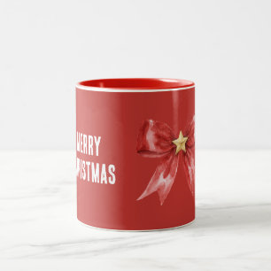 Tasse 2 Couleurs Arc Rouge Étoile Dorée