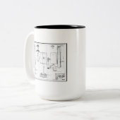 Tasse 2 Couleurs Architectural : Les États-Unis Base aéronavale (Devant gauche)