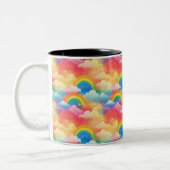 Tasse 2 Couleurs Arcs-en-ciel et nuages (Gauche)