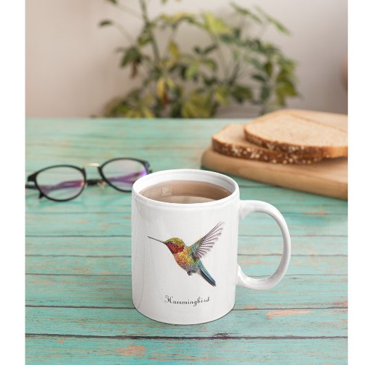 Tasse 2 Couleurs Arcs-en-ciel : L'art des colibris, personnalisé