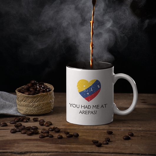 Tasse 2 Couleurs Arepas Funny Cote Colombien