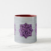 Tasse 2 Couleurs Argent avec pourpre (Centre)