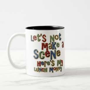 Tasse 2 Couleurs Argent de déjeuner de despote drôle