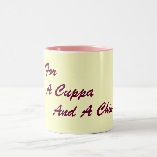 Tasse 2 Couleurs argot original Londres amusant texte boire slogan (Centre)