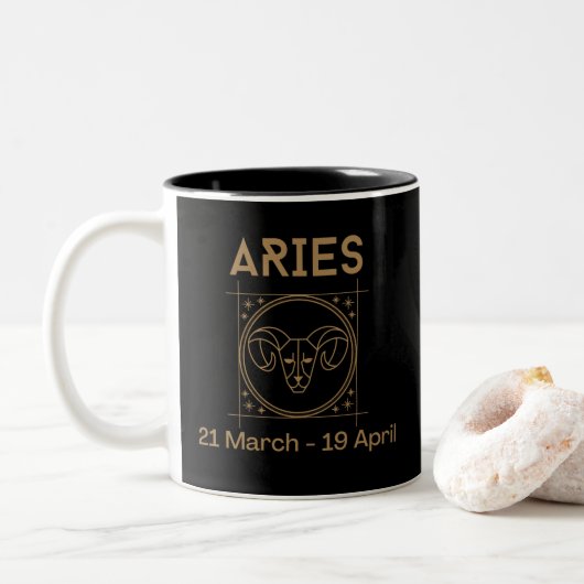 Tasse 2 Couleurs Aries (Avec donut)