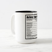 Tasse 2 Couleurs Aries Nutrition Facts (Devant gauche)