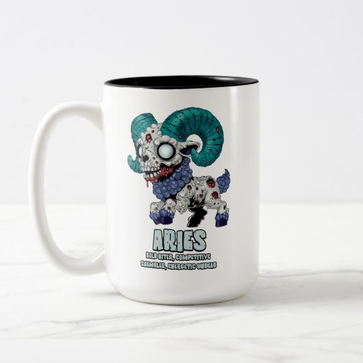 Tasse 2 Couleurs Aries Zombie (Gauche)