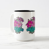 Tasse 2 Couleurs Arizona Cactus Blooms (Devant gauche)