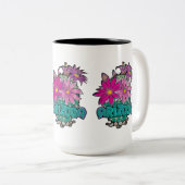 Tasse 2 Couleurs Arizona Cactus Blooms (Devant droit)