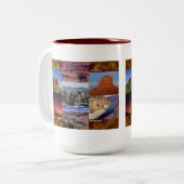 Tasse 2 Couleurs Arizona Desert Collage (Devant gauche)