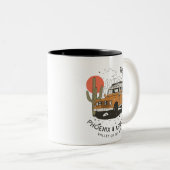 Tasse 2 Couleurs Arizona Desert Sunset Road Trip Cactus Phoenix (Devant droit)