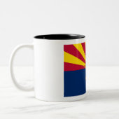 Tasse 2 Couleurs Arizona Drapeau : Réglage de Star Sun, État du cui (Gauche)