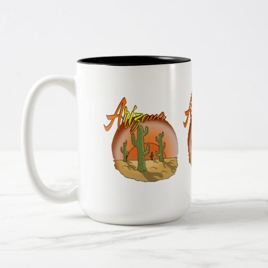 Tasse 2 Couleurs Arizona Sunset Cactus (Gauche)