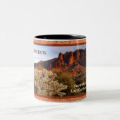 Tasse 2 Couleurs Arizona Superstition Mountain Cactus Terracotta (Centre)