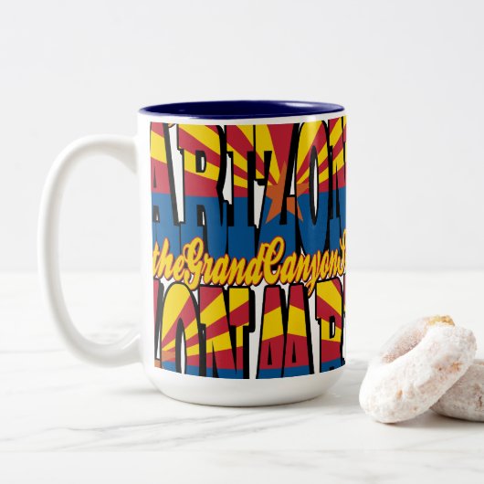 Tasse 2 Couleurs Arizona the Grand Canyon State (Avec donut)