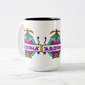 Tasse 2 Couleurs Arizona Thunderbird Shield (Devant gauche)