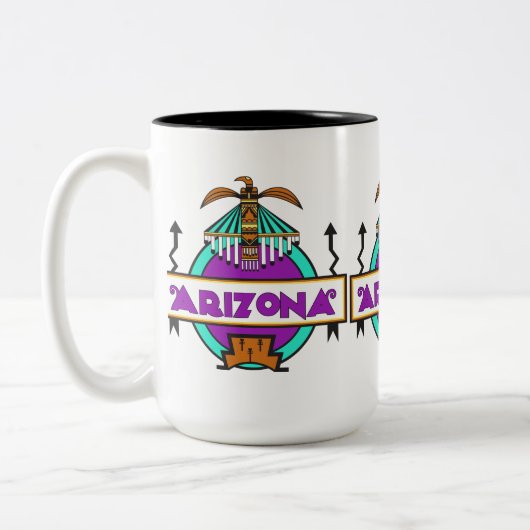 Tasse 2 Couleurs Arizona Thunderbird Shield (Gauche)