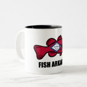 Tasse 2 Couleurs Arkansas de poissons (Devant gauche)