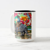 Tasse 2 Couleurs Armadillo Cowboy (Devant gauche)