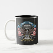 Tasse 2 Couleurs Armée américaine avec drapeau et aigle (Gauche)
