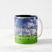 Tasse 2 Couleurs Armée de canard de coureur (Devant droit)