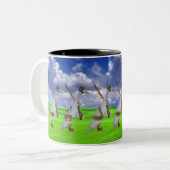 Tasse 2 Couleurs Armée de canard de coureur (Devant gauche)