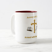 Tasse 2 Couleurs Armée De Dieu (Devant gauche)
