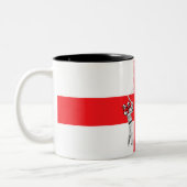 Tasse 2 Couleurs Armée tarée de cricket drapeau-Anglais anglais (Gauche)