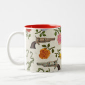 Tasse 2 Couleurs Armes à feu et roses doux (Gauche)