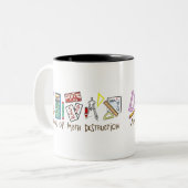 Tasse 2 Couleurs Armes de destruction de maths (Devant gauche)