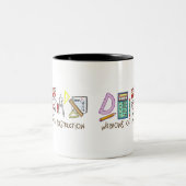Tasse 2 Couleurs Armes de destruction de maths (Centre)
