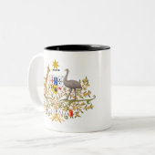 Tasse 2 Couleurs armoiries de l'australie (Devant gauche)