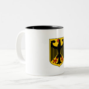 Tasse 2 Couleurs armoiries de pays Allemagne symbole emblème aigle