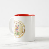 Tasse 2 Couleurs Armoiries du Canada (Devant gauche)