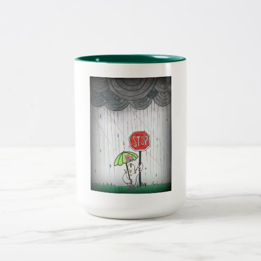 TASSE 2 COULEURS ARRÊT (Centre)