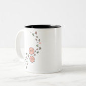 Tasse 2 Couleurs arrêt cardiaque nick et charlie (Devant gauche)