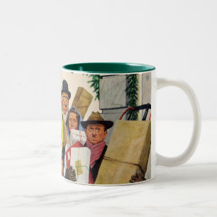 Tasse 2 Couleurs Arrêt d'autobus à Noël