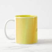 Tasse 2 Couleurs Arrière - plan couleur or spécial unique clair (Gauche)