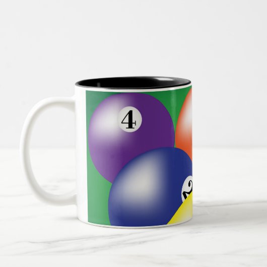 Tasse 2 Couleurs Arrière - plan de billard (Gauche)