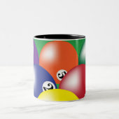 Tasse 2 Couleurs Arrière - plan de billard (Centre)