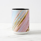 Tasse 2 Couleurs Arrière - plan rose texturé (Centre)