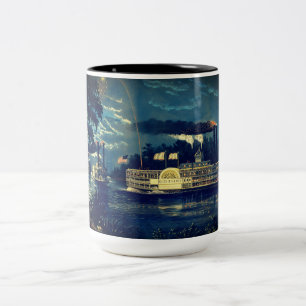 Tasse 2 Couleurs "Arrondir un pli" sur le Mississippi :